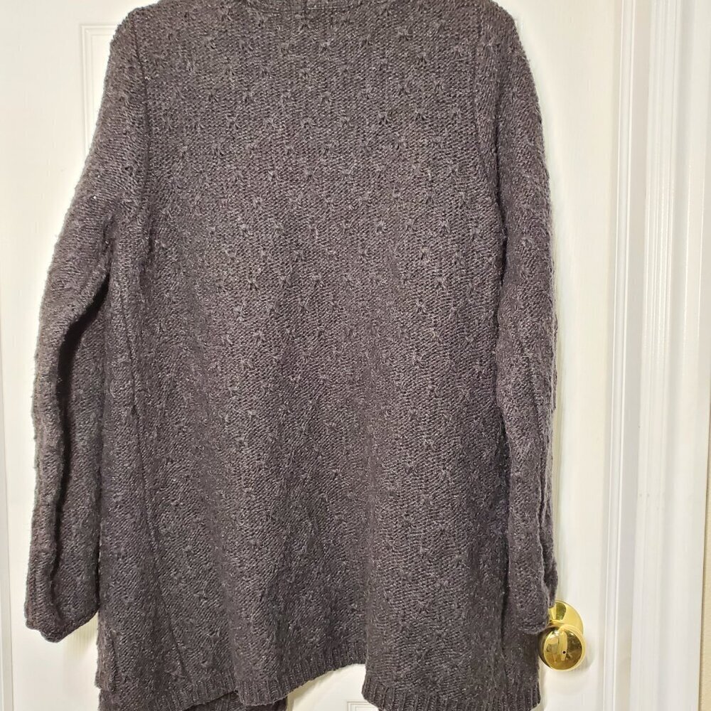 Eddie Bauer Womens Petite Large Wool Blend Sweater – Braided Knit Detail Size L - Picture 5 of 9